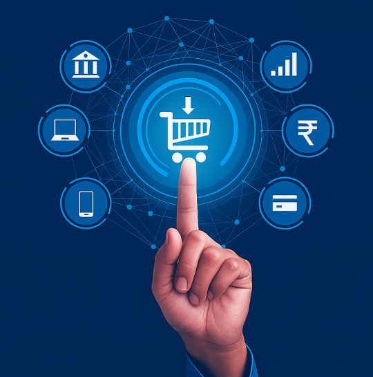 Team discussing an e-commerce technology project